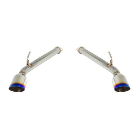 Remark By GReddy - Remark 2017+ Infiniti Q60 Axle Back Exhaust w/Burnt Stainless Single Wall Tip