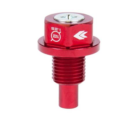 NRG Innovations - NRG Innovations Magnetic Oil Drain Plug M12X1.25 Infiniti/Lexus/Nissan/Toyota - Red