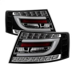 Spyder Auto - Spyder Audi A6 05-08 4Dr Sedan Only Version 2 Light Bar LED Tail Lights Blk ALT-YD-AA605V2-LBLED-BK