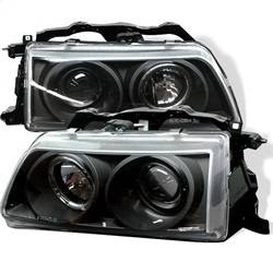 Spyder Auto - Spyder Honda Civic 90-91/CRX 90-91 Projector Headlights LED Halo Black PRO-YD-HC90-HL-BK