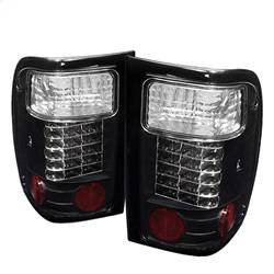 Spyder Auto - Spyder Ford Ranger 01-05 LED Tail Lights Black ALT-YD-FR98-LED-BK