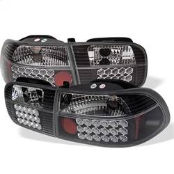 Spyder Auto - Spyder Honda Civic 92-95 2/4DR LED Tail Lights Black ALT-YD-HC92-24D-LED-BK