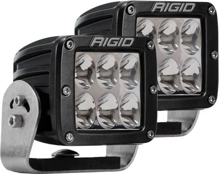 Rigid Industries - RIGID D-Series PRO LED Light, Driving Optic, Heavy Duty, Black Housing, Pair