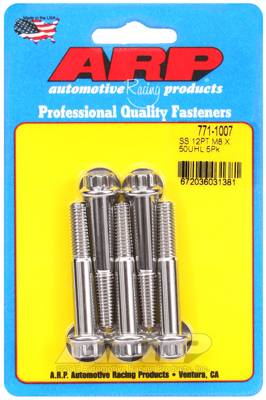 ARP - ARP M8 x 1.25 x 50 12pt SS bolts 771-1007