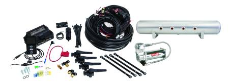 Air Lift Performance - Air Lift Performance 3H (1/4 Air Line 5 Gal Raw Aluminum Tank VIAIR 444C Comp) 27693