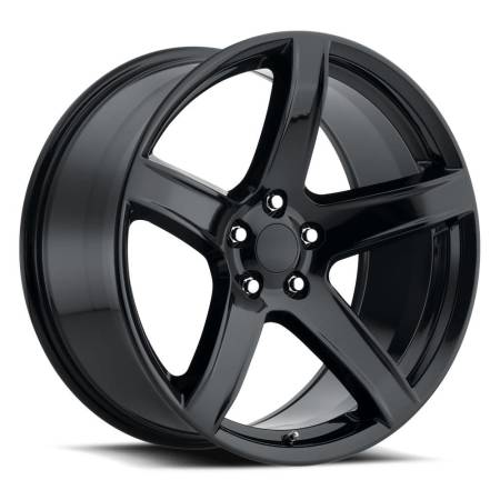 Factory Reproductions Wheels - FR 77 - Dodge Hellcat HC2 Replica Wheel 20x9.5 5x115 ET15 71.5CB Gloss Black