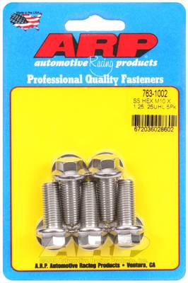 ARP - ARP M10 x 1.25 x 25 hex SS bolts 763-1002