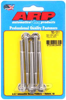 ARP - ARP M6 x 1.00 x 70 hex SS bolts 760-1011