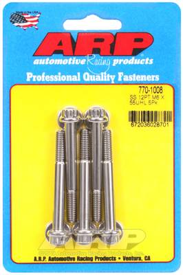 ARP - ARP M6 x 1.00 x 55 12pt SS bolts 770-1008