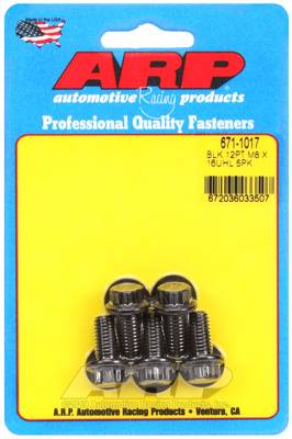 ARP - ARP M8 x 1.25 x 16 12pt black oxide bolts 671-1017
