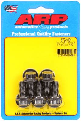 ARP - ARP M10 x 1.50 x 20 12pt black oxide bolts 672-1001