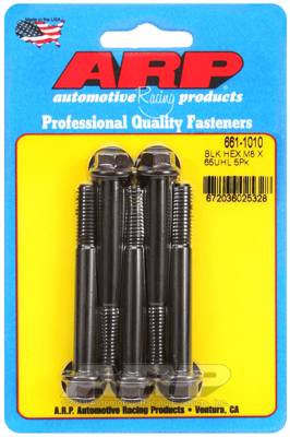 ARP - ARP M8 x 1.25 x 65 hex black oxide bolts 661-1010