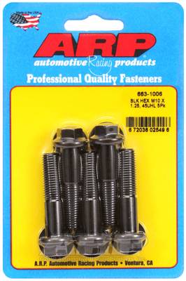 ARP - ARP M10 x 1.25 x 45 hex black oxide bolts 663-1006