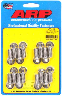 ARP - ARP 3/8 x .750 SS hex header bolt kit 400-1108
