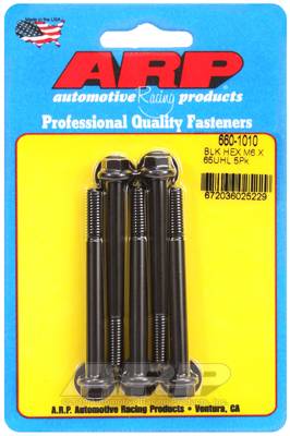 ARP - ARP M6 x 1.00 x 65 hex black oxide bolts 660-1010