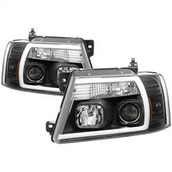 Spyder Auto - Spyder 04-08 Ford F-150 Projector Headlights - Light Bar DRL - Black PRO-YD-FF15004V2-LB-BK