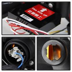 Spyder Auto - Spyder Ford Expedition 07-13 Projector Headlights Light Tube DRL Blk PRO-YD-FE07-LTDRL-BK