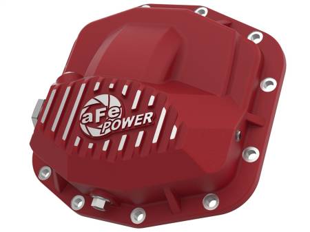 aFe Power (Advanced FLOW Engineering) - aFe Pro Series Front Differential Cover Red w/Machined Fins 18-19 Jeep JL (Dana M210)