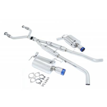 Manzo Headers, Exhausts, and More - Manzo Infiniti G35 2007-2008 V35 4DR / G37 2009-2013 V36 3.7L VQ37VHR 4DR Sedan RWD + AWD Stainless Steel Catback Exhaust System