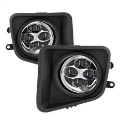 Spyder Auto - Spyder Toyota Tundra 2014-2016 Daytime DRL LED Running Fog Lights w/Switch Clear FL-DRL-TTU14-C