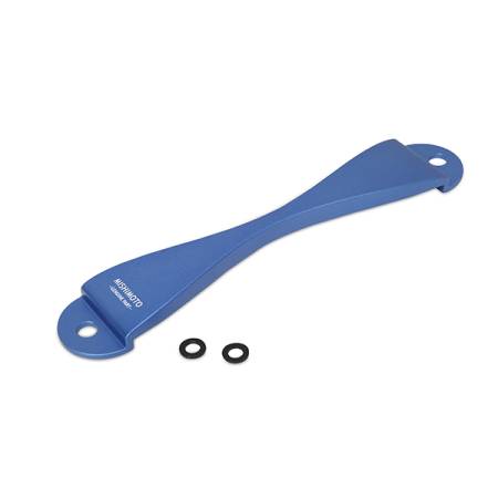Mishimoto - Mishimoto Subaru CNC Battery Tie-Down - Blue