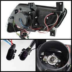 Spyder Auto - Spyder Dodge Charger 11-14 Projector Headlights Halogen - Light Tube DRL Blk PRO-YD-DCH11-LTDRL-BK