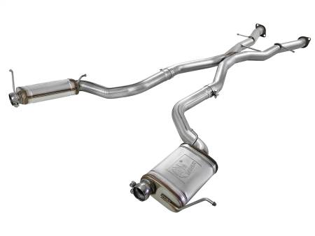 aFe Power (Advanced FLOW Engineering) - aFe MACHForce XP Cat-Back Exhaust Stainless No Tips 12-15 Jeep Grand Cherokee SRT/SRT-8 V8 Hemi 6.4L