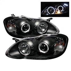 Spyder Auto - Spyder Toyota Corolla 03-08 Projector Headlights LED Halo- LED Blk - Low H1 PRO-YD-TC03-HL-BK