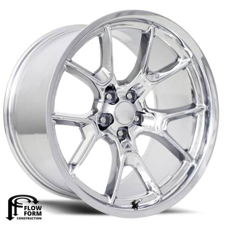 Factory Reproductions Wheels - FR 66F - Dodge Anniversary Flow Form Replica Wheel 20x11 5x115 ET-2.5 71.5CB Chrome