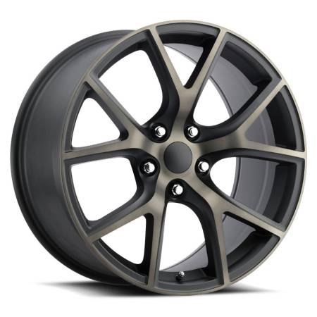 Factory Reproductions Wheels - FR 75 - Jeep Trackhawk Replica Wheel 20x9 5x5 ET34.7 71.5CB Satin Black Machine Face/Bronze Clear Coat