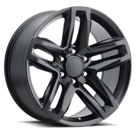 Factory Reproductions Wheels - FR 94 - Silverado Z71 Trail Boss Replica Wheel 22x9 6x5.5 ET15 78.1CB Satin Black