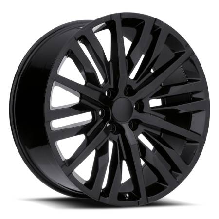 Factory Reproductions Wheels - FR 97 - GM Split-6 Spoke Replica Wheel 22x9 6x5.5 ET28 78.1CB Gloss Black