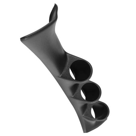 AutoMeter - AutoMeter 95-99 Mitsubishi Eclipse / Eagle Talon (excl Convertible) Black Triple 52mm Pillar Pod
