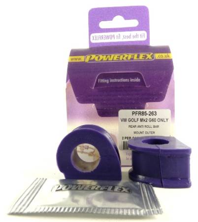 Powerflex USA - Powerflex Volkswagen Golf Mk2 4WD (85 - 92) Rear Sway Bar Inner Bushing - 18.5 mm (Street)