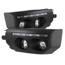 Spyder Auto - Spyder Toyota FJ Cruiser 07-14 Fog Lights With LED Daytime Running Lights w/swch Blk FL-DRL-TFJ07-BK