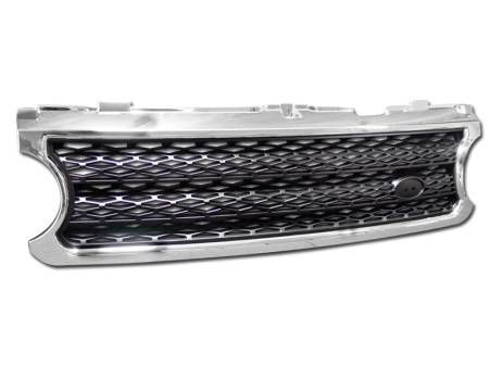 I3 Enterprise - I3 06-08 Land Rover Range Rover (Not Fit Sport Model) Mesh Grill (Chrome/Black)