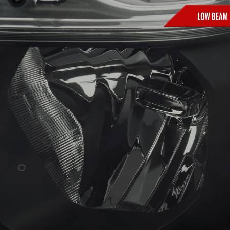 Spec'D Tuning Products - Spec-D 2019-2022 Dodge RAM 1500 Animated LED Bar Factory Style Headlights (Matte Black Housing/Smoke Lens)