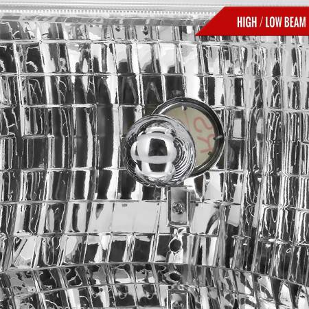 Spec'D Tuning Products - Spec-D 1993-1998 Jeep Grand Cherokee Factory Style Headlights (Chrome Housing/Clear Lens)