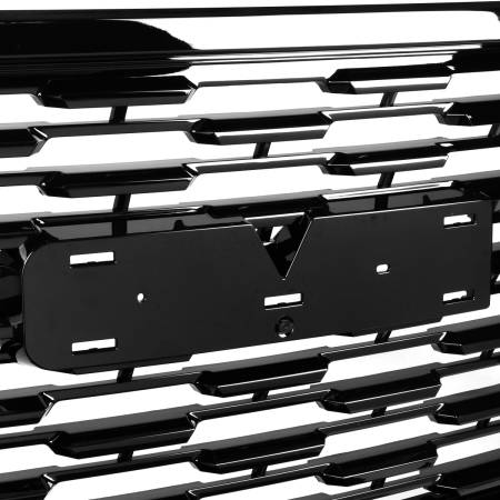 Spec'D Tuning Products - Spec-D 2015-2020 GMC Yukon/Yukon XL Glossy Black ABS Denali Style Mesh Grille