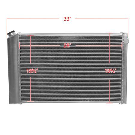 Spec'D Tuning Products - Spec-D 1973-1991 Chevrolet C/K Blazer/Suburban GMC Jimmy Aluminum 3-Row Performance Radiator