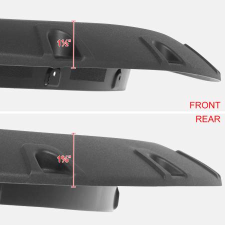 Spec'D Tuning Products - Spec-D 2019-2021 Dodge Ram 2500/3500 4PC Textured Pocket Rivet Style Fender Flares