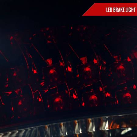 Spec'D Tuning Products - Spec-D 1998-2005 Mercedes Benz W163 M Class LED Tail Lights (Chrome Housing/Red Smoke Lens)