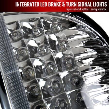 Spec'D Tuning Products - Spec-D 2002-2006 Dodge RAM V2 LED Tail Lights (Chrome Housing/Clear Lens)