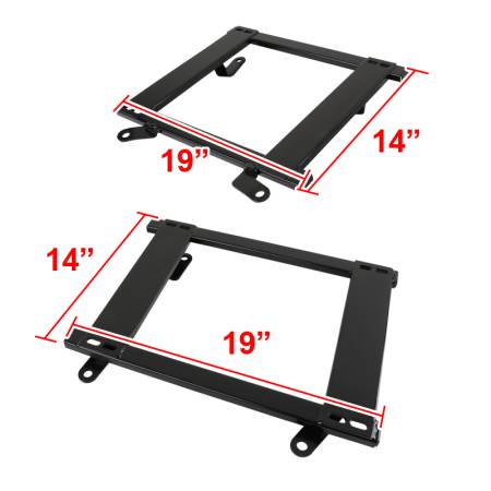 Spec'D Tuning Products - Spec-D 1993-2002 Chevrolet Camaro Pontiac Firebird Tensile Steel Racing Seat Mounting Brackets - 2PCS