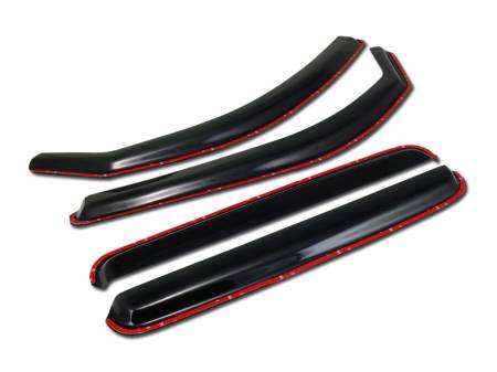 I3 Enterprise - I3 2005-2015 Toyota Tacoma Double Cab In Channel Window Visor 4Pcs