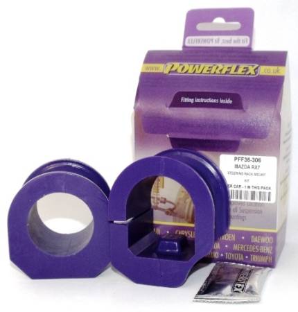 Powerflex USA - Powerflex Mazda RX7 Generation 3 & 4 (92 - 02) Power Steering Rack Mount Kit (Street)