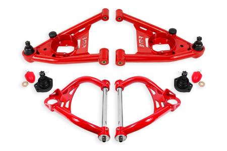 BMR Suspension - BMR 64-72 A-Body Upper And Lower A-Arm Kit - Red