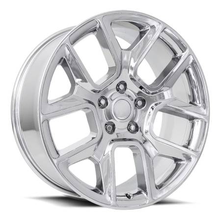 Factory Reproductions Wheels - FR 76 - Ram Truck 1500 Replica Wheel 24x10 5x5.5 ET25 77.8CB Chrome