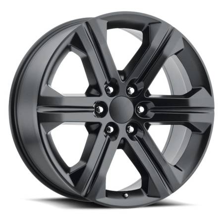 Factory Reproductions Wheels - FR 47 - GMC Sierra Replica Wheel 22x9 6x5.5 ET24 78.1CB Satin Black
