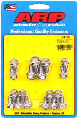 ARP - ARP SB Chevy SS hex oil pan bolt kit 434-1802